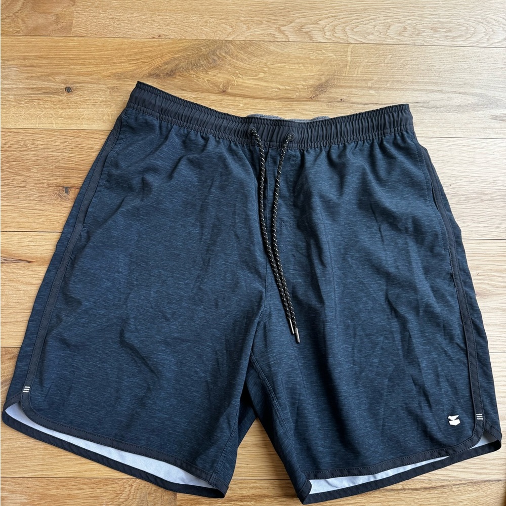 JETTY - Men's navy blue Athletic Drawstring Shorts